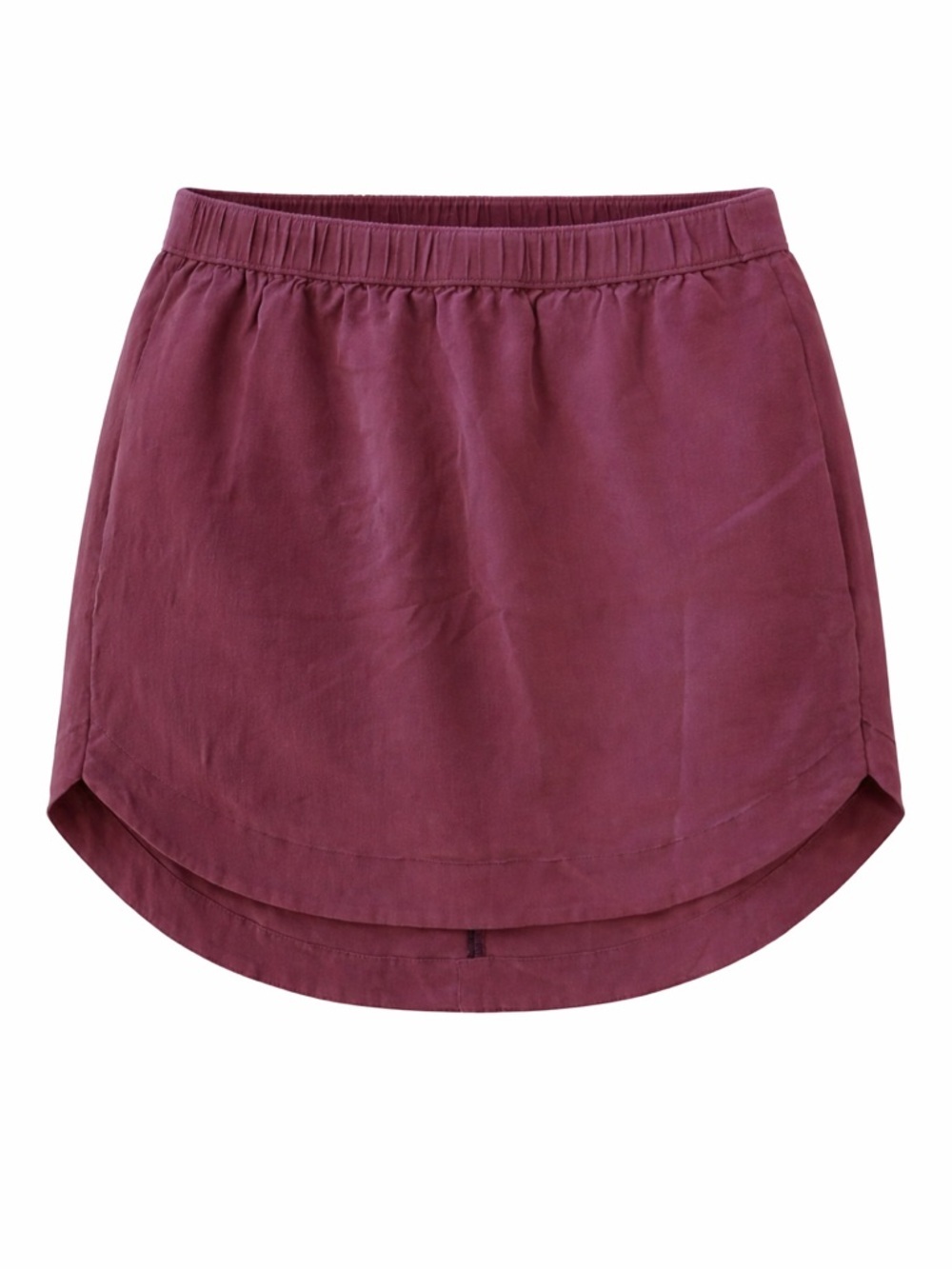 Madewell 100% silk pull on mini skirt, small
